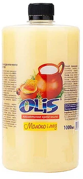 Жидкое крем-мыло "Молоко и мед" без дозатора - Olis 1000ml (1129381-121044)
