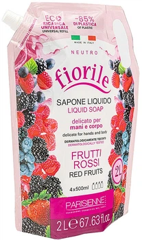 Жидкое мыло "Красные фрукты" - Parisienne Italia Fiorile Red Fruits Liquid Soap (дой-пак) 2000ml (1083786-79028)