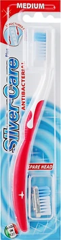Зубна щітка "Silver Care Plus" середня, червона - Silver Care (474015-5589)