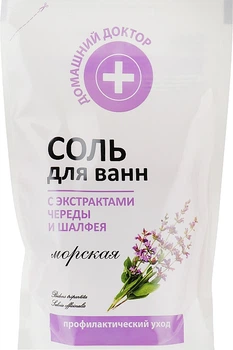 Сіль для ванн з екстрактом череди та шавлії - Домашний Доктор (дой-пак) 500ml (61719-23527)