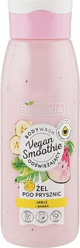 Крем-гель для душу "Кавун та банан" - Bielenda Vegan Smoothie Shower Gel 400g (921894-51038)