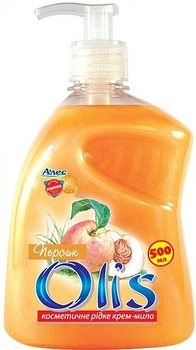 Косметическое жидкое крем-мыло "Персик" с дозатором - Olis 500ml (1129370-121062)