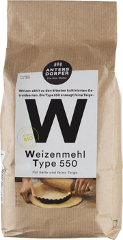 Борошно пшеничне Antersdorfer Die Bio-Muhle Т 550 органічне 1 кг (4033122001217)