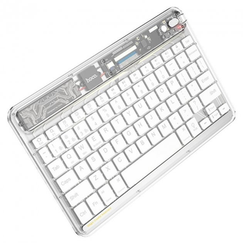 Беспроводная клавиатура Hoco S55 Transparent Discovery Edition Space 500 мА/ч White