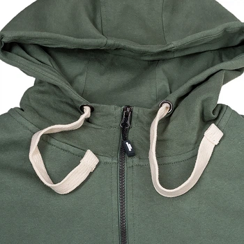 Чоловіча Толстовка JEEP HOODED SWEATSHIRT FULL ZIP Sleeve Embroidery Хакі XL (O102571-E850 XL)