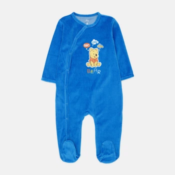 Дитячий велюровий комбінезон-сліп для хлопчика Disney Winnie the Pooh DIS BP 51 05 A703 VELOUR 92 см Синій (5904009161449)