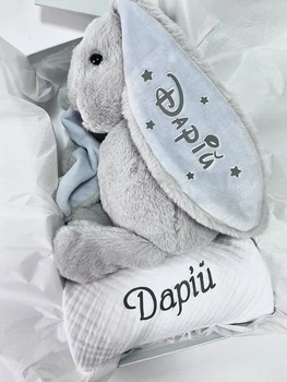 Подарунковий набір Зайчик 39 см та плед HeyBaby