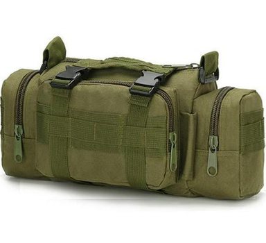 Тактическая нагрудная сумка на пояс Tactic сумка подсумок на рюкзак и плитоноску с ремнем на плечо 5 л Olive (104-olive)