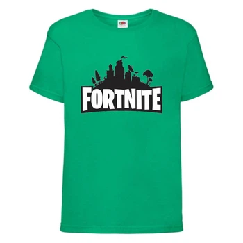 Футболка детская Фортнайт (Fortnite LOGO) зеленая (FT-02) 152 см
