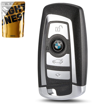 Корпус ключа BMW на 4 кнопки X6 F16 , X5 F15 , F10 , GT , F30 , F34 , F35 , F22 , F23 , F45 F20 , F21 ( ключ для бмв от 2010 г.в)