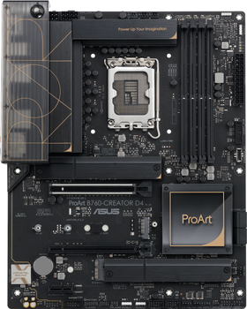 Материнська плата Asus ProArt B760-CREATOR D4 (s1700, Intel B760, PCI-Ex16)