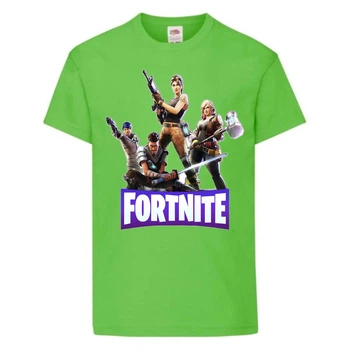 Футболка детская Фортнайт Heroes (Fortnite) светло зеленая (FT-01) 140 см