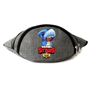 Сумка Бананка на пояс Бравл Старс Brawl Stars Леон Акула(BS-3Shark) Cappuccino Toys