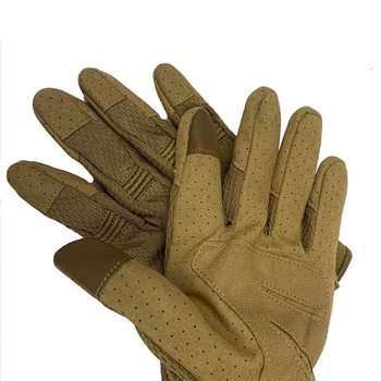 Перчатки тактические армейские с пальцами ВСУ (ЗСУ) 20222179-L 9998 L койот