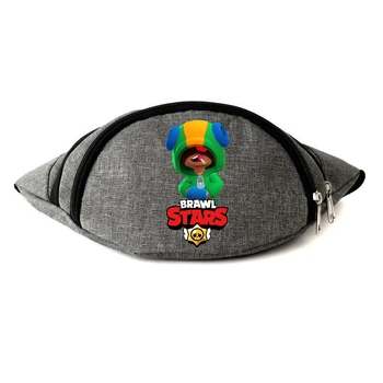 Сумка Бананка на пояс Бравл Старс Brawl Stars Леон Хамелеон (BS-012) Cappuccino Toys