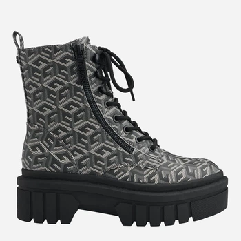 Женские демисезонные ботинки высокие Guess 590526693 39 (8.5) 25 см Серые (1159775712)