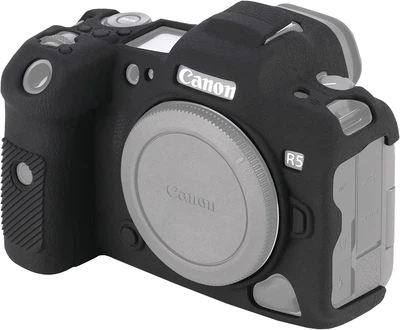 Защитный силиконовый чехол для фотоаппаратов Canon EOS R5, R6 - черный