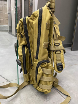 Військовий рюкзак 35 л Accord, колір Песковий, тактичний рюкзак для військових, армійський рюкзак, рюкзак для солдатів