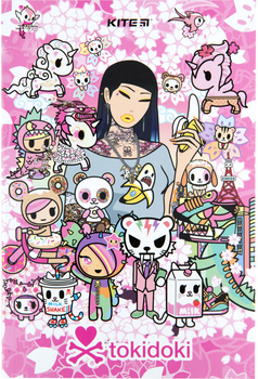 Блокнот Kite Tokidoki-1 Термобіндер А5 формат 64 аркуші (TK23-193-1)