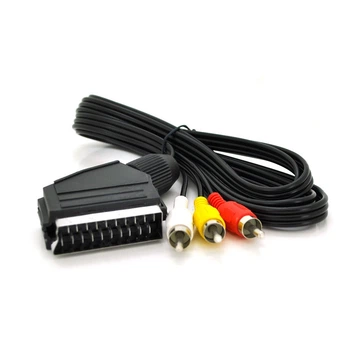 Кабель Merlion SCART (тато)-3RCA (тато), 1,2 m, Q200