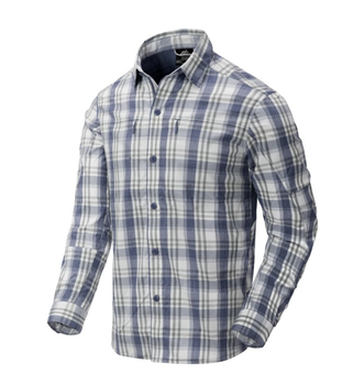 Рубашка (Нейлон) Trip Shirt - Nylon Blend Helikon-Tex Indigo Plaid L Тактическая мужская