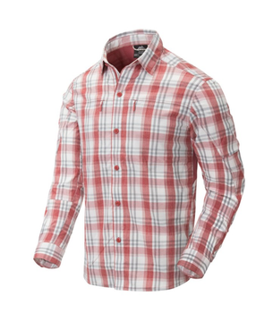 Рубашка (Нейлон) Trip Shirt - Nylon Blend Helikon-Tex Red Plaid M Тактическая мужская