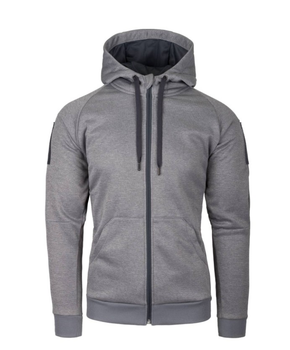 Куртка толстовка (Худи) Urban Tactical Hoodie (Fullzip) Helikon-Tex Grey Melange 3XL Тактическая мужская