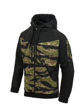 Куртка толстовка (Худі) Rogue Hoodie (Fullzip) Helikon-Tex Black Tiger Stripe L Тактична чоловіча