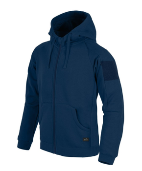 Толстовка куртка (Худі) (Синя) Urban Tactical Hoodie (Fullzip) Lite Helikon-Tex Blue S Тактична чоловіча