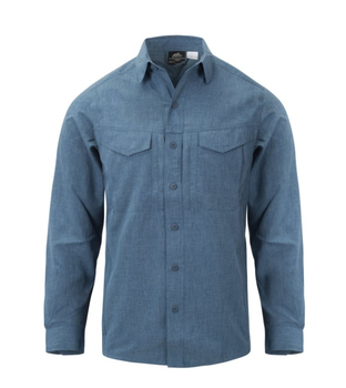 Сорочка Defender MK2 Gentleman Shirt Helikon-Tex Melange Blue XXL Тактична чоловіча