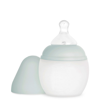 Антиколікова пляшечка для годування дитяча силіконова Èlhèe BibRond 150 ml Ivy Green