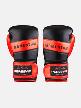 Боксерські рукавиці Momentum Boxing Gloves Black Metalic Orange 12 oz Колір Червоний (501309-191-12oz)