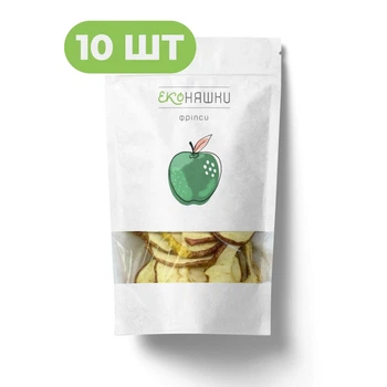Упаковка Фруктовых Чипсов Еко Няшки Яблочные 50 г х 10 шт