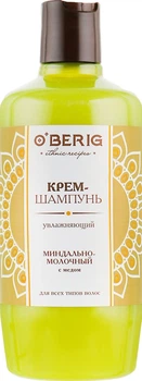 Крем-шампунь "Міндально-молочний" з медом - O'BERIG 500ml (650677-97373)