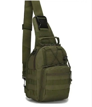 Рюкзак Тактичний 6 літрів Tactical М3 Oxford 600D із системою MOLLE Оліва