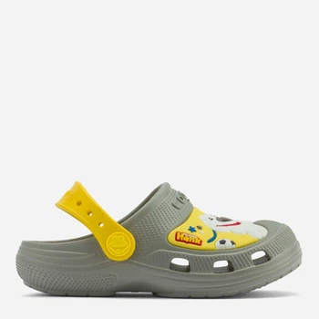 Детские кроксы-сабо для мальчика Coqui Maxi Talking Tom And Friends 9382-604-4812 21/22 Mid. grey/Yellow (8595662646502)