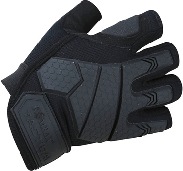 Тактичні рукавички Kombat Alpha Fingerless Tactical Gloves Чорні M (kb-aftg-blk-m)