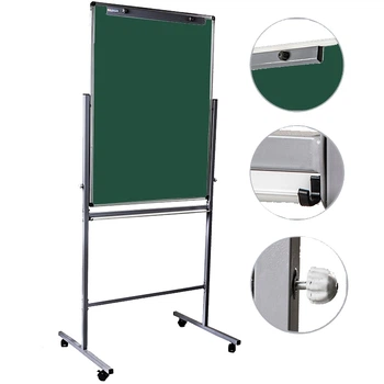 Флипчарт UkrBoards магнитно- меловый / колесики / двусторонний 75х100 см (UB-F75x100G Duo)