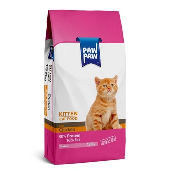 Сухий Корм ​​Hermos Pawpaw Преміум для кошенят з Куркою 15 кг (8681692100067)