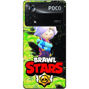 Силіконовий бампер чохол Candy для Xiaomi Poco X4 Pro 5G з Героєм Brawl Stars Колетт