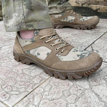 Кросівки чоловічі тактичні літні ЗСУ Піксель 7100 45 р 29 см хакі