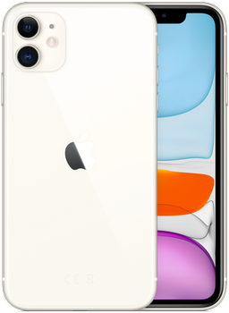Smartfon Apple iPhone 11 128GB Biały (MHDJ3)