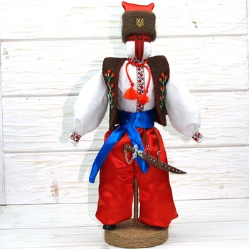 Лялька мотанка Козак ручной роботи Hand made Ukraine висота 36 см