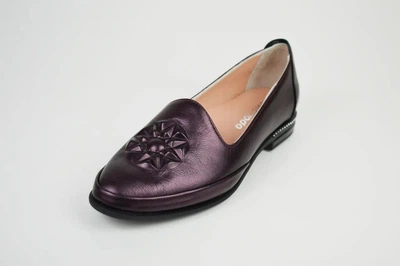 Туфли женские Evromoda 3176 бордовые кожа 36