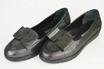 Туфли женские Evromoda 3209 серые кожа 38