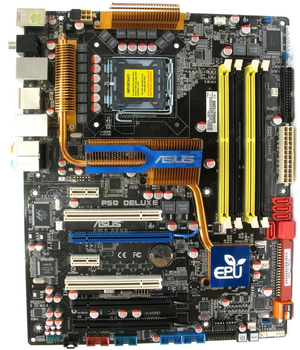 Материнская плата Socket 775 ASUS P5Q DELUXE SLI ( s775, DDR2, P45, PCI-Ex16 ) Б/У