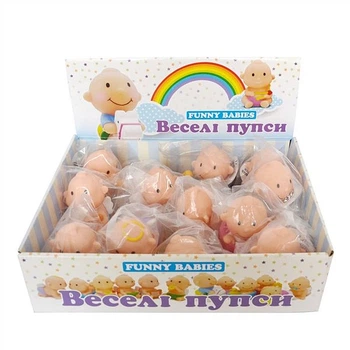 Набор пупсов резиновых в коробке 12 шт для ванны Funny Babies P7000