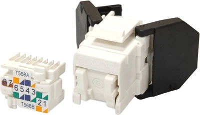 Модуль Corning RJ45 UTP кат. 6 самозажимной KeyStone Белый (FQ100031241)