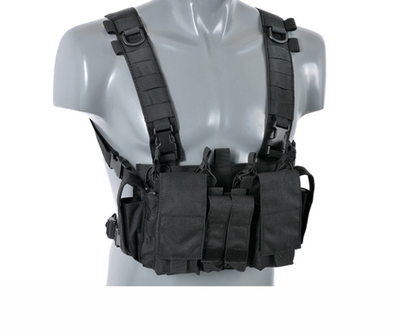 Розгрузка Тактичний Гібридний Жилет CHEST RIG- Чорний