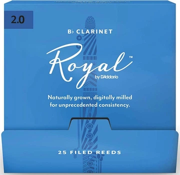 Трости для кларнета D'Addario Royal - Bb Clarinet #2.0 - 25 box